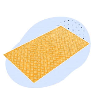 Лист нержавеющий рифленый квинтет 3х1250х2500 мм AISI 304