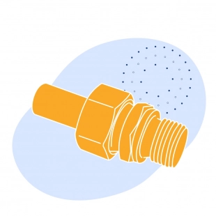 Штуцер ДУ 50 мм под сварку с гайкой 2Д (Упаковка 4 шт)