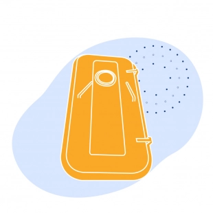 Дверь судовая 1400х600х3 мм из стали