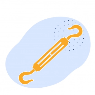 Талреп кольцо-кольцо М42 открытого типа RR DIN 1480