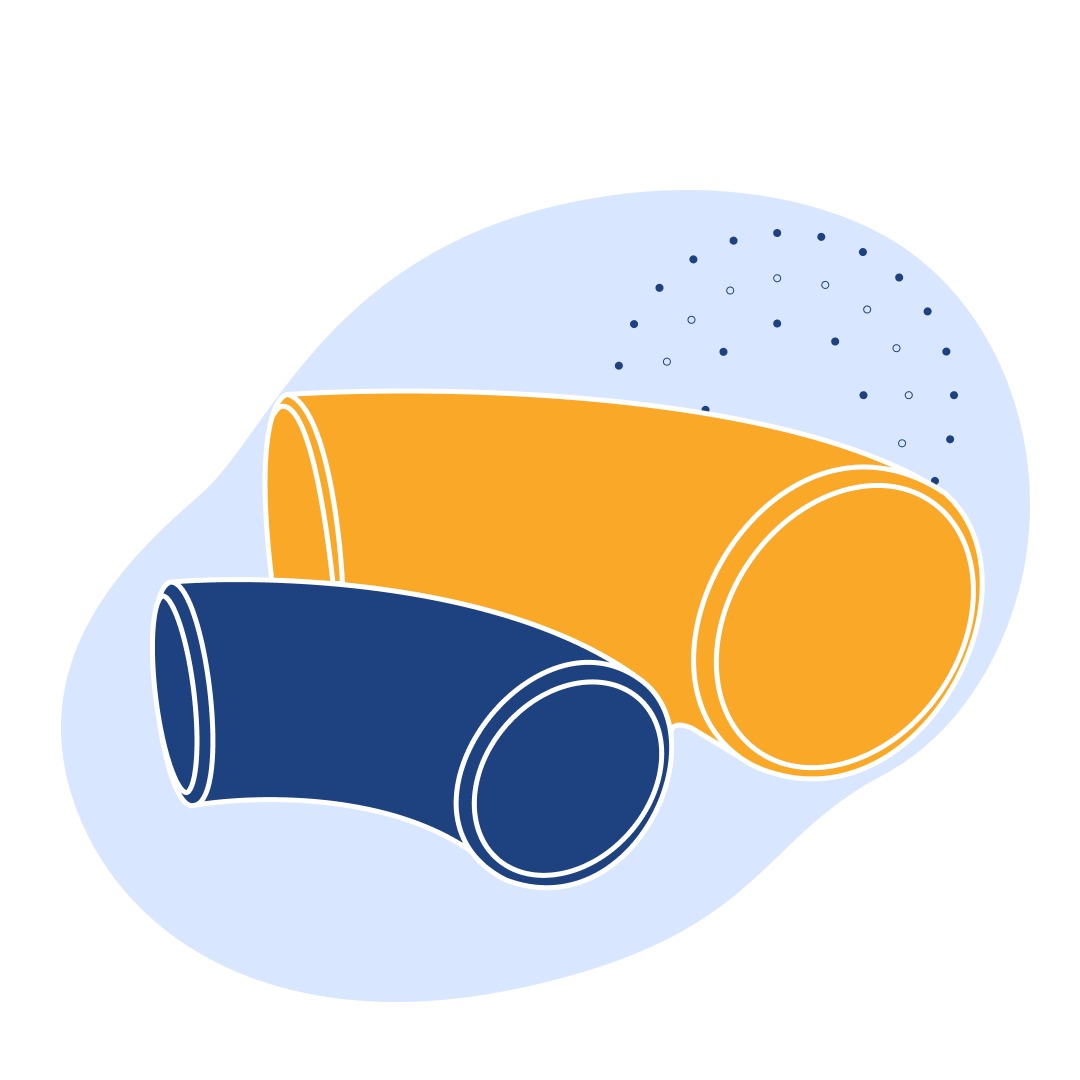 Чугунное колено с двойным раструбом 45° Ду 40 мм ГОСТ ISO 2531-2012