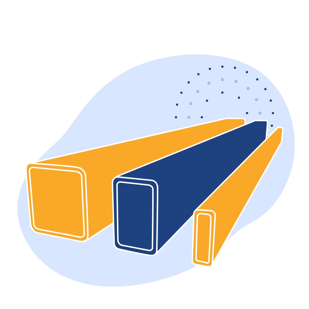 Труба профильная нержавеющая квадратная 50х50х7.5 мм AISI 304