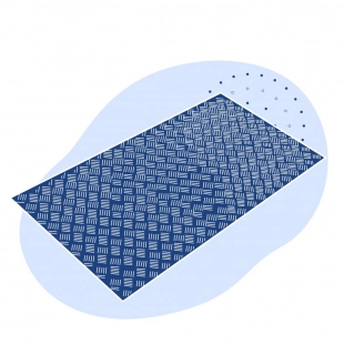 Лист нержавеющий рифленый квинтет 3х1250х2500 мм AISI 304