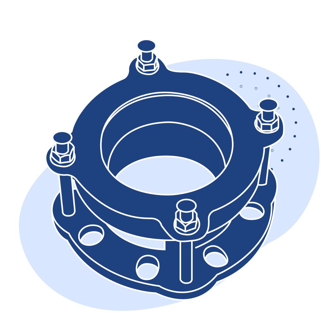 Адаптер чугунный Ду 1 1/2 мм Ру 16 МПа