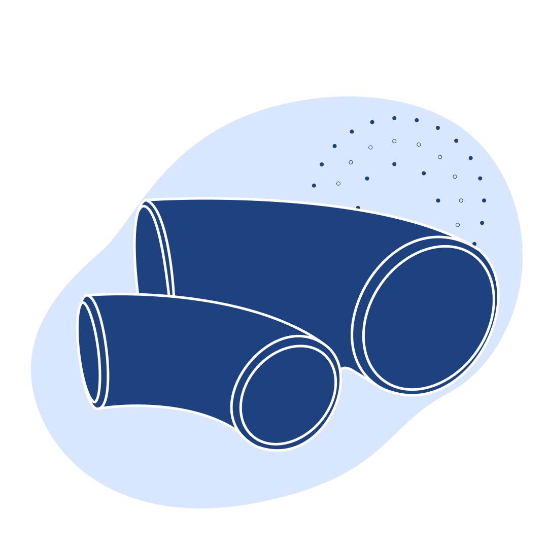 Чугунное колено с двойным раструбом 45° Ду 40 мм ГОСТ ISO 2531-2012